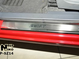 Накладки на пороги Suzuki SWIFT NEW (2013)